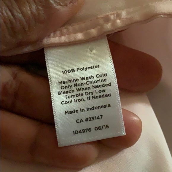 Talbots long sleeve pink blouse button down front shirt size SP - Picture 8 of 8